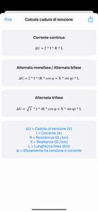 Calcoli Elettrici - Formulario