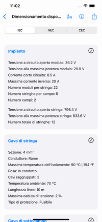 Calcoli Fotovoltaici - dimensionamento dispositivo di protezione