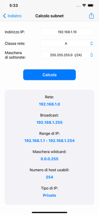 Calcoli Informatici - calcolo subnet