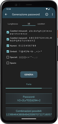 Calcoli Informatici - generazione password