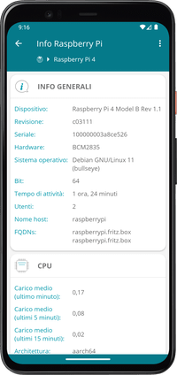 Rasp Controller - info raspberry pi